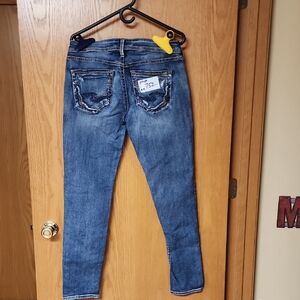 Silver SAM Jeans Classic Blue Skinny Jeans womens 29x29 number 752